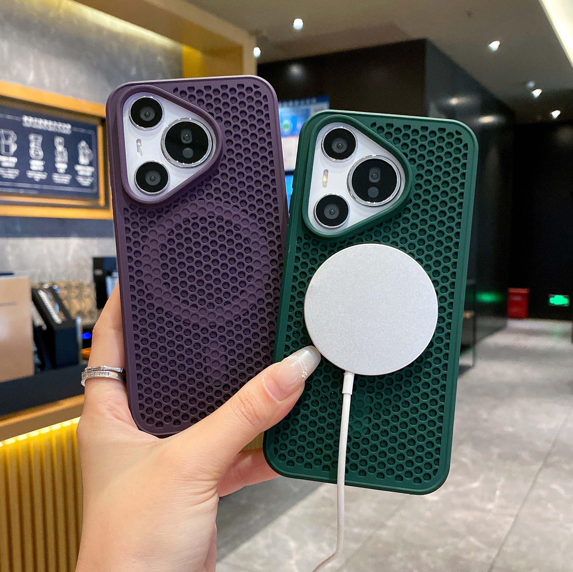 Беспроводной зарядный магнитный чехол с теплоотводом для Huawei Pura 70 Pro, Pura 80 Pro, тонкий охлаждающий матовый жесткий чехол Magsafe для телефона