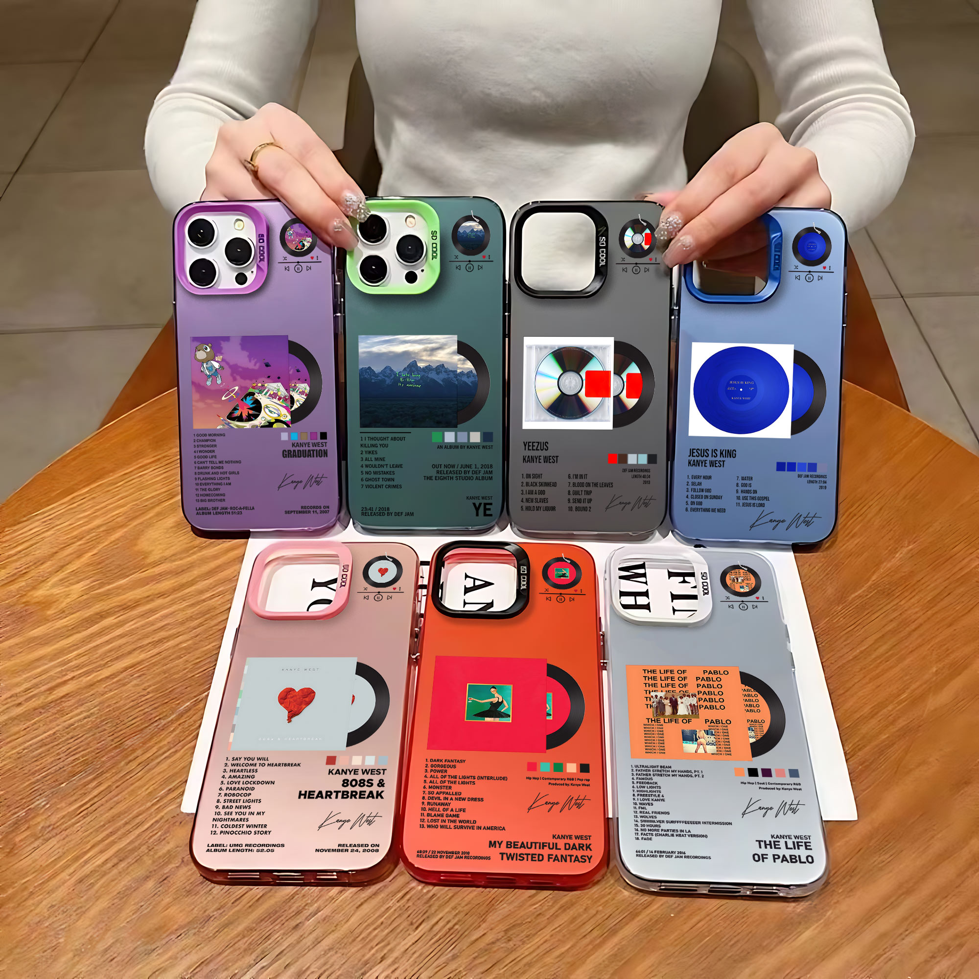 Nieuwe Album Rapper Kanye West Telefoon Case Voor iPhone 16 15 14 13 12 11 Pro Max X XR XSMAX 8 7 Plus Snoep Matte ShockproofCover