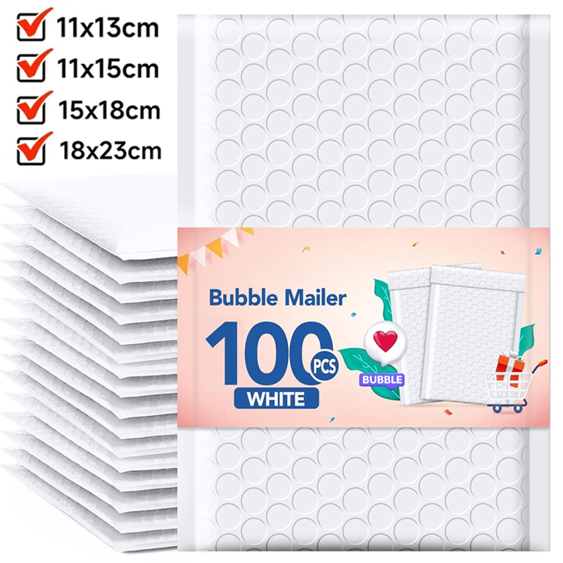100/10PACK Bubble Envelope Bag Self Seal Adhesive Envelope Mailers Shipping Packing Bag Storage Organizer Waterproof Parcel Bags