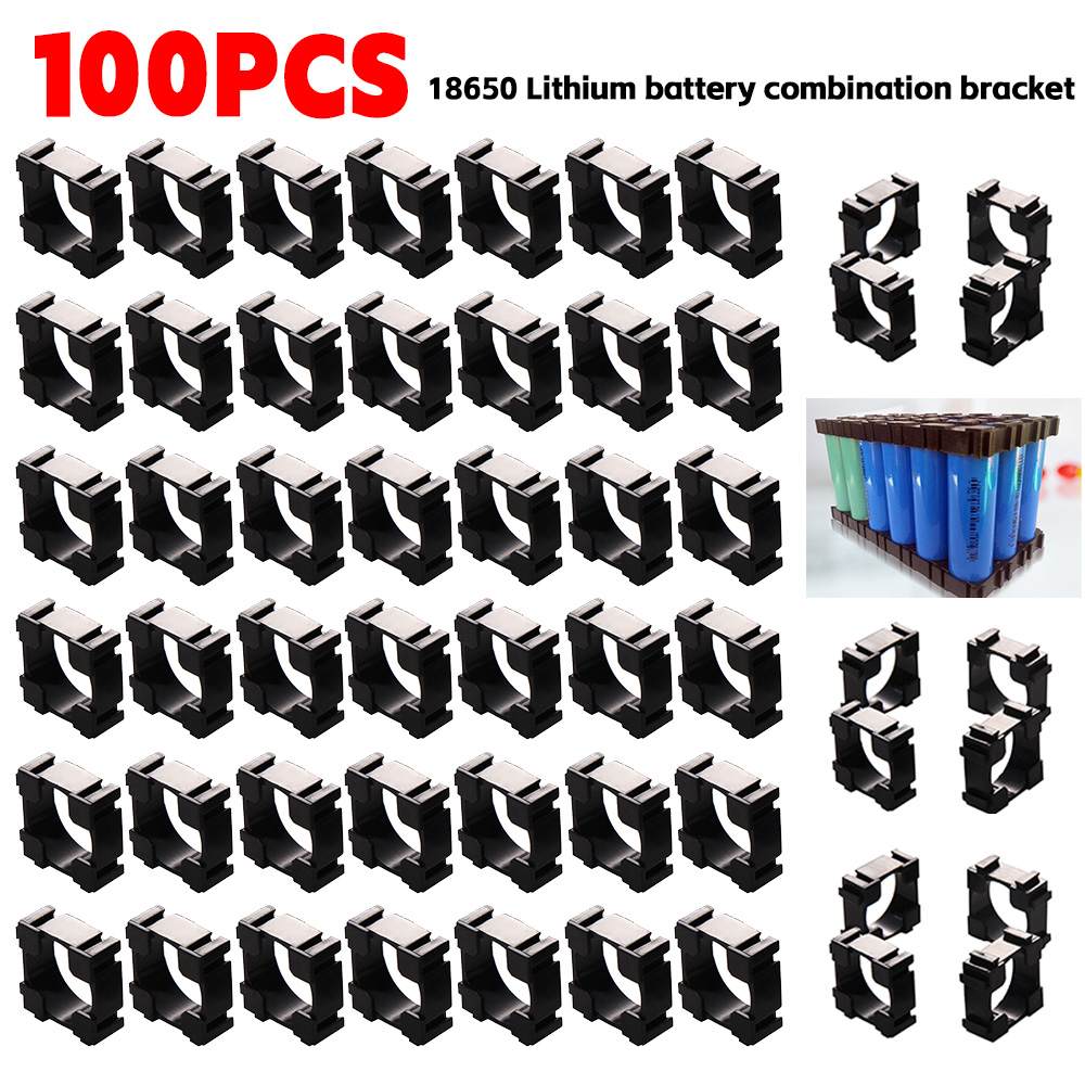 100-500 sztuk 18650 uchwyt baterii litowej twarda skorupa antywibracyjny plastikowy uchwyt baterii cylindryczne stojak na baterie Spacer DIY