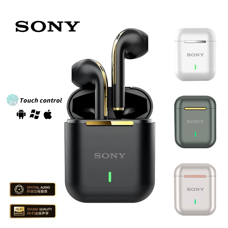 Оригинальные беспроводные наушники Sony J18 TWS, Bluetooth Ture, спортивные наушники Hi-Fi, стерео игровая водонепроницаемая гарнитура с микрофоном