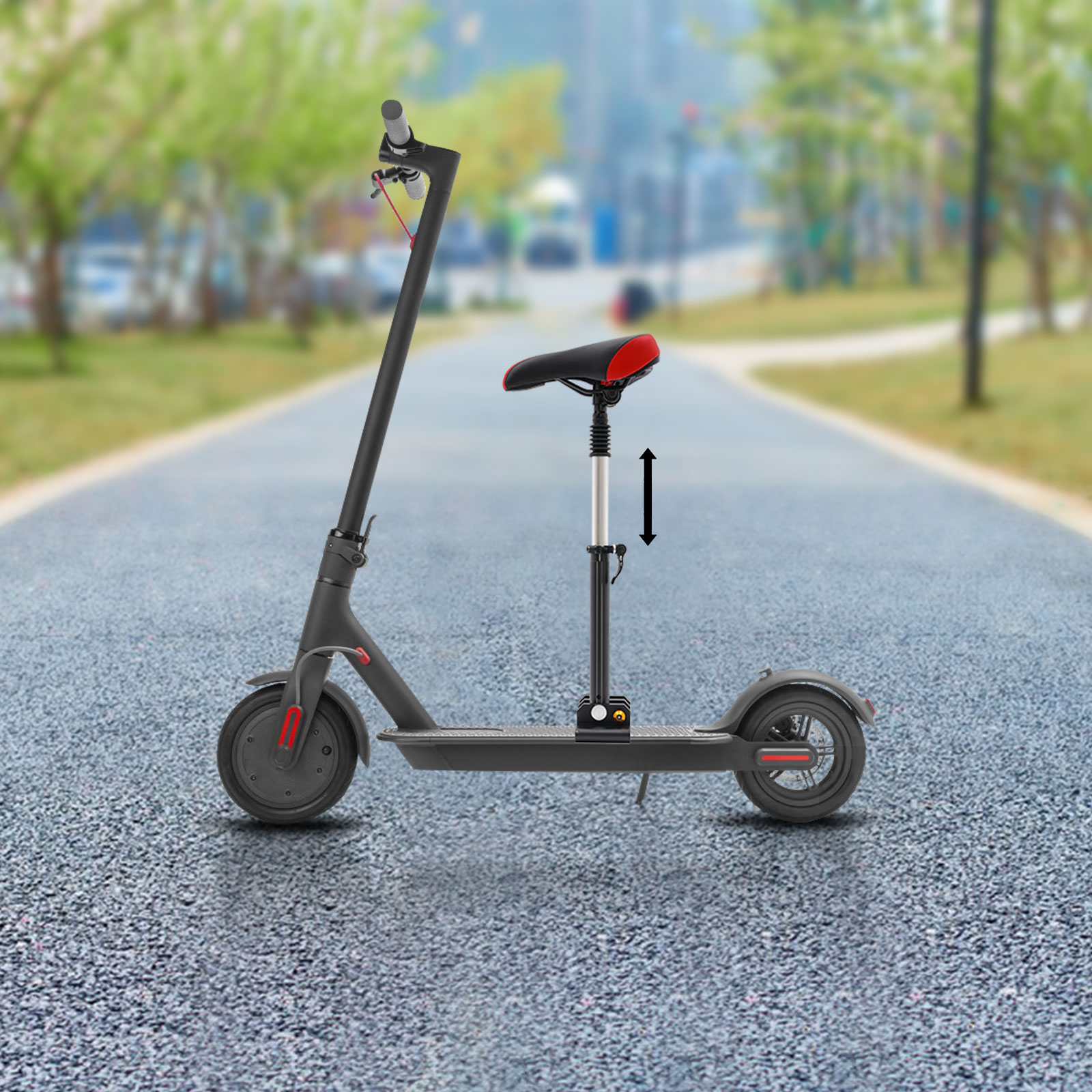 Siedzisko do hulajnogi, poduszka, składane, regulowane wysokości, amortyzowane, do hulajnogi elektrycznej, składane siedziska do Xiaomi M365