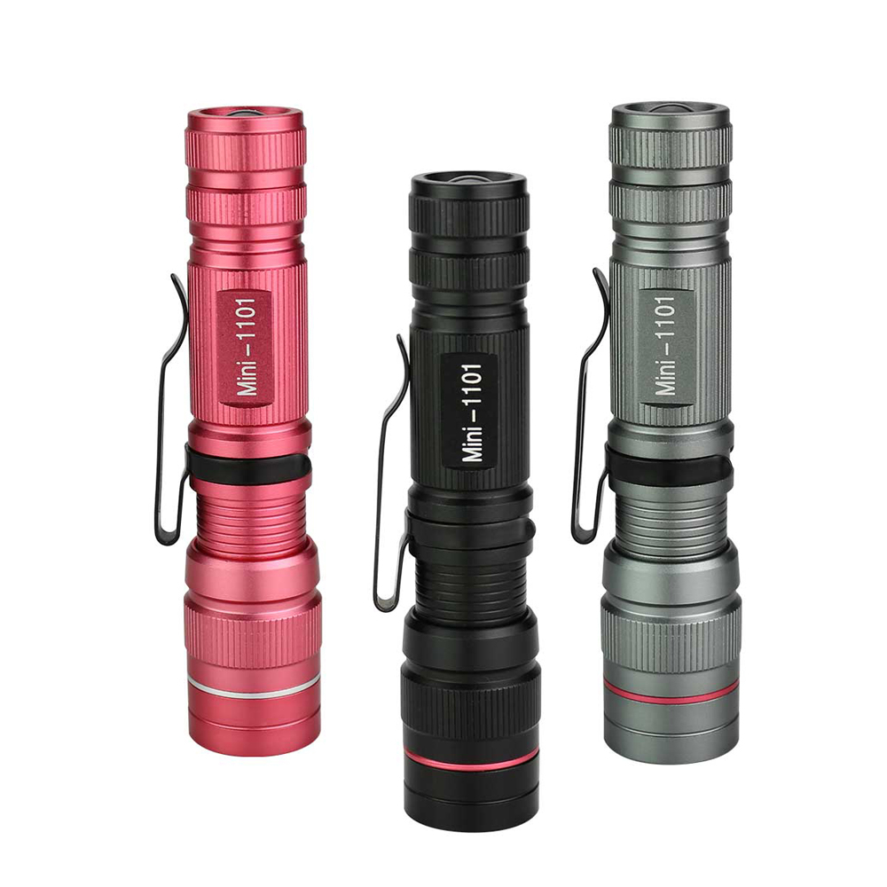 Mini linterna LED Q5, linterna portátil con enfoque de Zoom ajustable, 3 modos, resistente al agua para acampar al aire libre, luces para senderismo