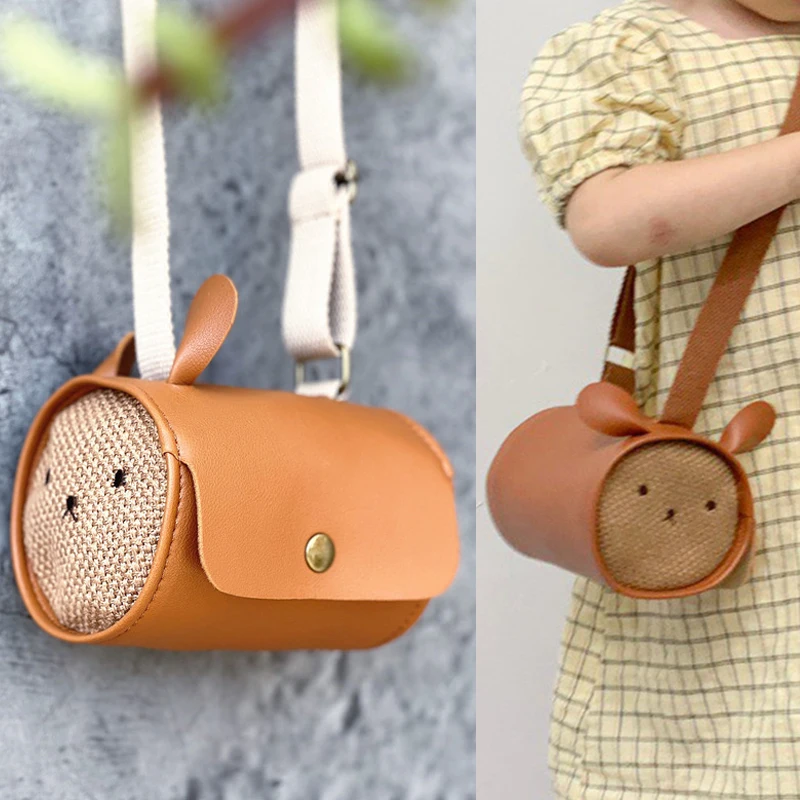 Bolsos bonitos de conejito de dibujos animados para niños, bolso cruzado para niñas pequeñas, bolsos pequeños Kawaii para bebés, bolsos de mensajero de PU, regalos