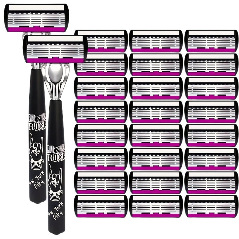 Maquinilla de afeitar de seguridad para hombres de alta calidad, cuchillas de afeitar de acero inoxidable alemán de 6 capas, Afeitadora Manual que reemplaza la cabezal cortador