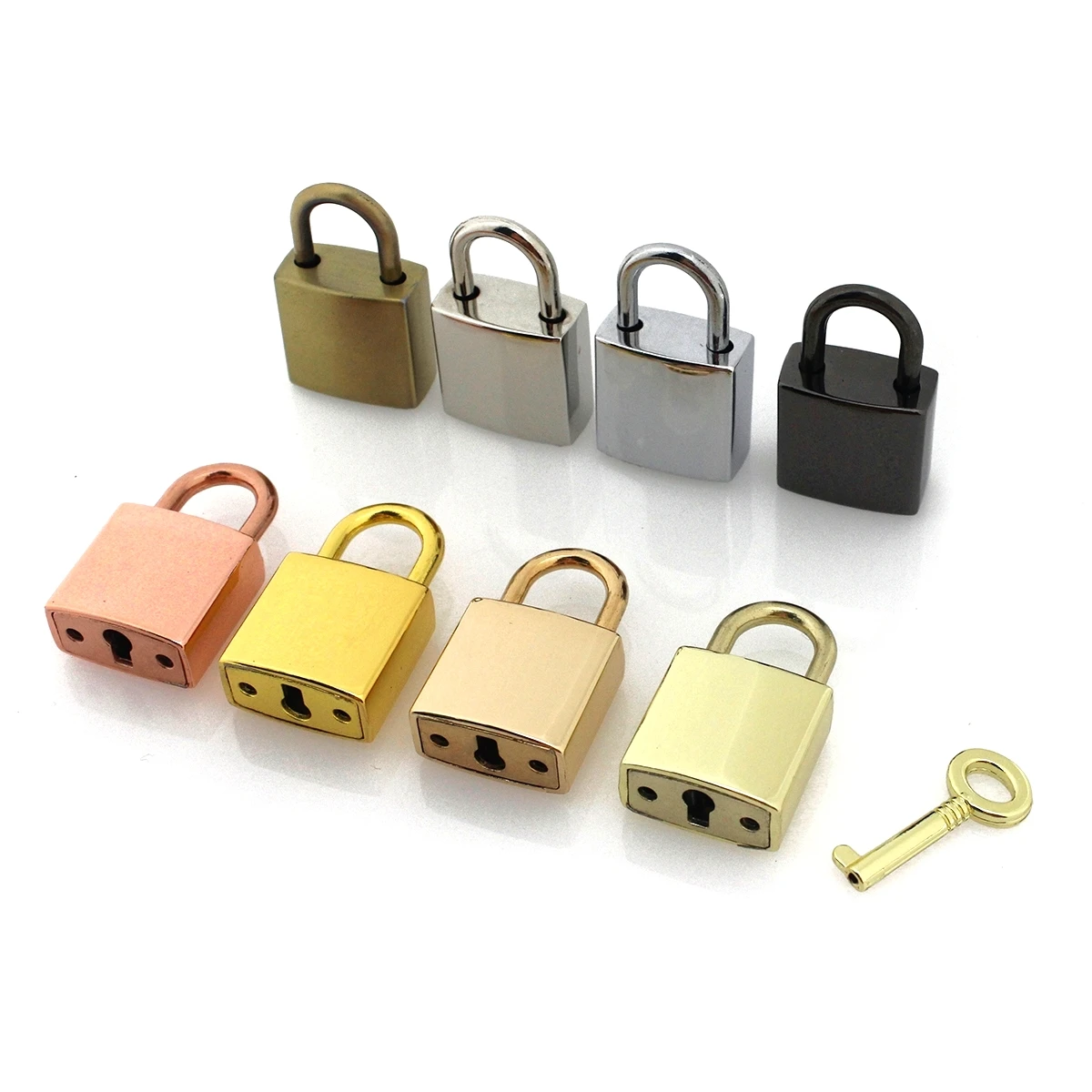 1 peça cadeado de metal saco bloqueio com chave fecho fivela para saco bolsa peças bagagem diy acessórios de ferragem