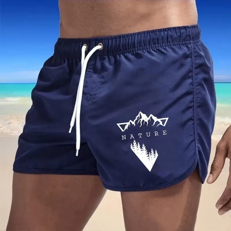 Herren-Strandshorts für Freizeit, Surfen, Schwimmen, Joggen und Outdoor-Aktivitäten Schnelltrocknende Sommer-Sport-Badeshorts