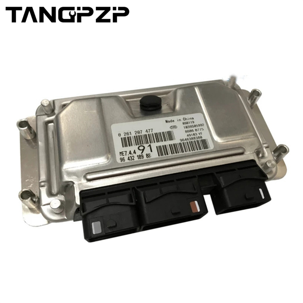 Módulo de Control electrónico de ordenador de motor de coche, 10 piezas, 9643218988, 0261207477, ECU ME7.4.4, para Peugeot 206, 207, 307, Citroen C2, C3