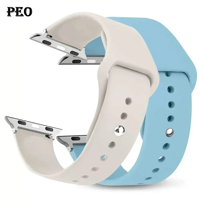 Siliconen bandje voor Apple Watch band 44mm 45mm 40mm 41mm 42-38mm 45mm sportarmband iWatch serie 8 7 6 5 4 3 SE 9 Ultra 2 49mm