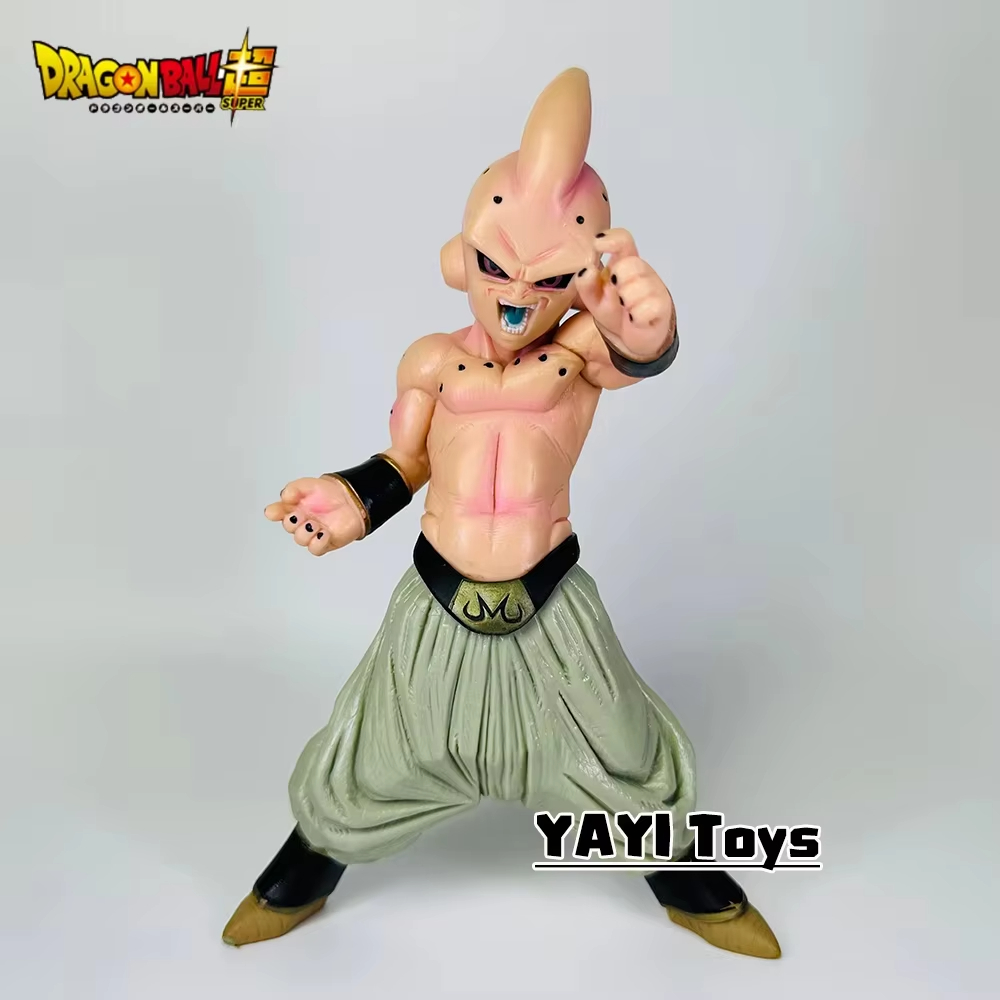 Action Figure Dragon Ball Super Saiyan Buu da 18 cm, modello in PVC, giocattolo da collezione, decorazione per auto, regalo per bambini.