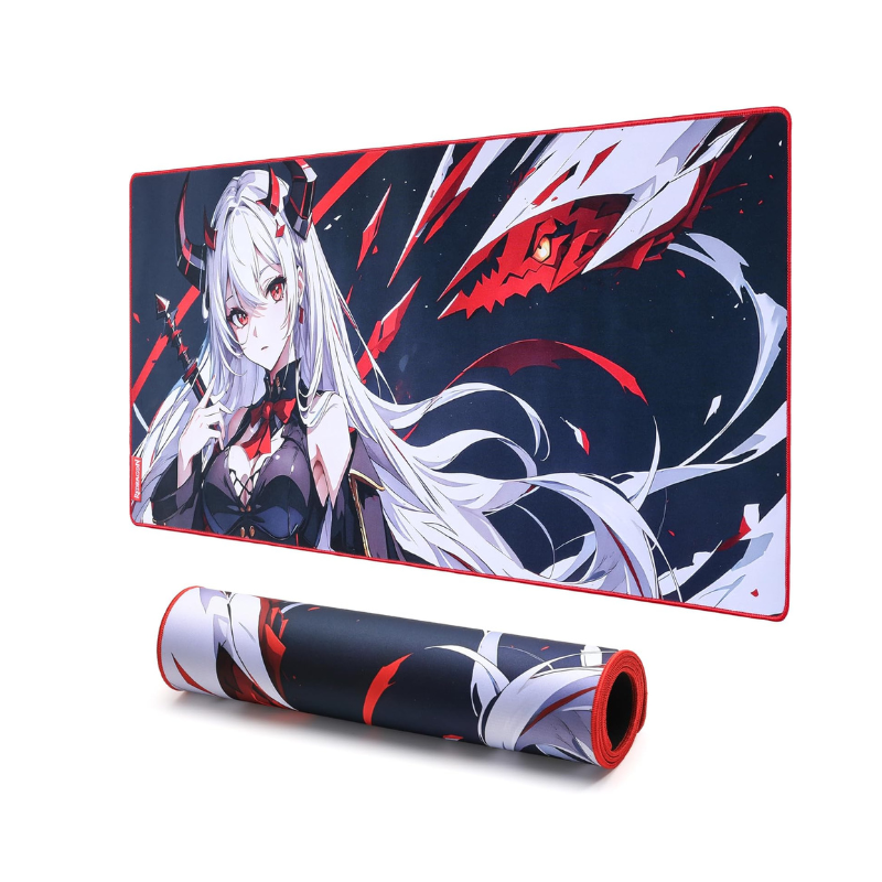 Redragon EISA P047 Anime-Gaming-Mauspad – glatte Lycra-Oberfläche, rutschfeste Gummibasis, auslaufsicher, langlebig, 5 mm dick