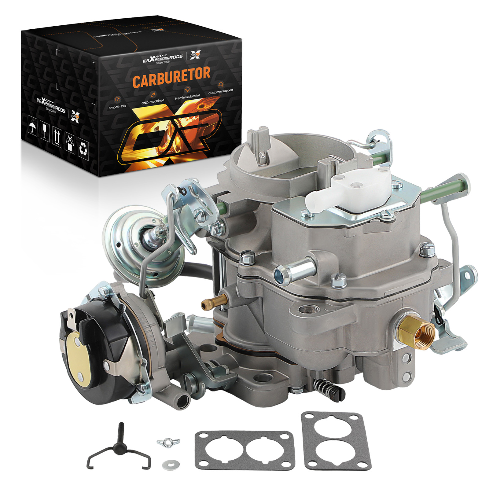 Carburatore a 2 Corpi per Jeep CJ BBD 6 Cilindri 4.2 L 258 CU 8363, Kit Carburatore Elettrico a 2 Corpi