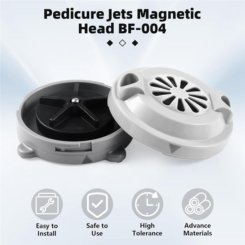 LURACO Jet Motor Pedicura Spa Bañeras Cabezal de chorro magnético con cubierta de hélice de 4 pines