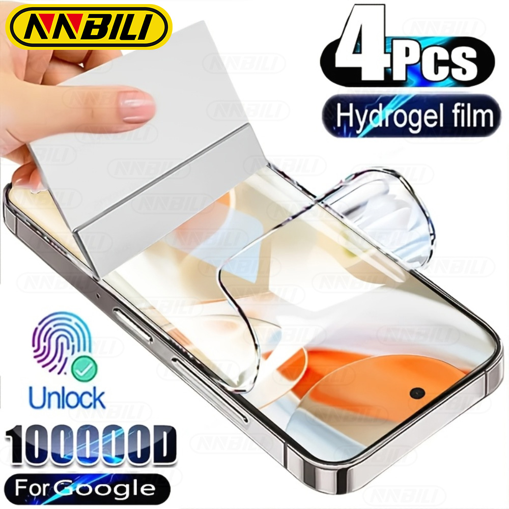 NNBILI 4 pezzi Pellicola idrogel Ultra HD per Google Pixel 10 9 Pro XL 10 9 8 7 6 Pro 5 9a 8a 7a 6a 5a 5G, Pellicola protettiva morbida per schermo