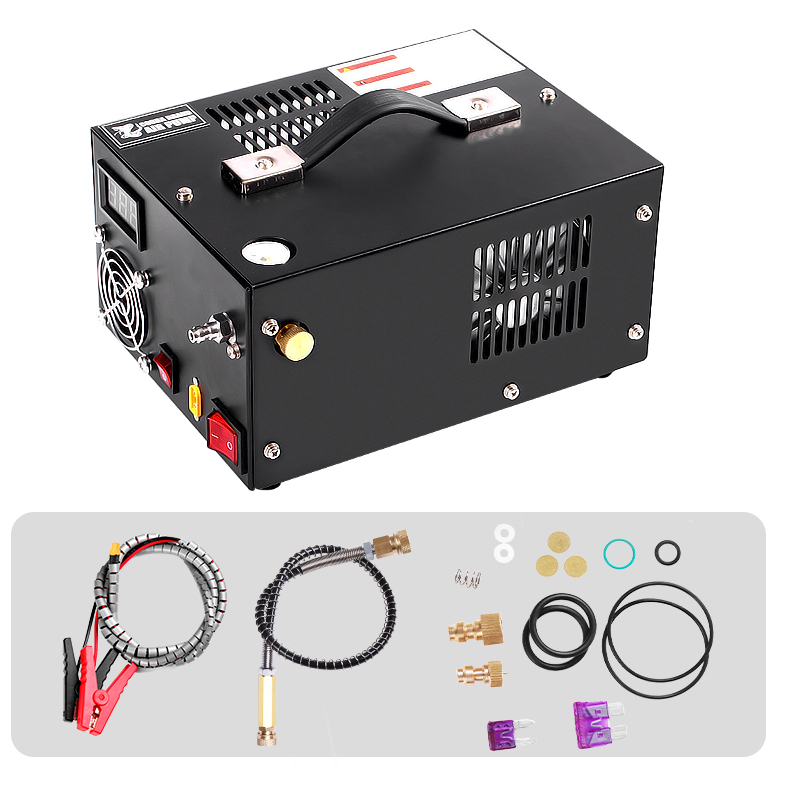 Compressor de ar do Pcp 110/220v, transformador 12v 300bar, pistola de ar bomba 4500psi 30mpa mergulho autônomo