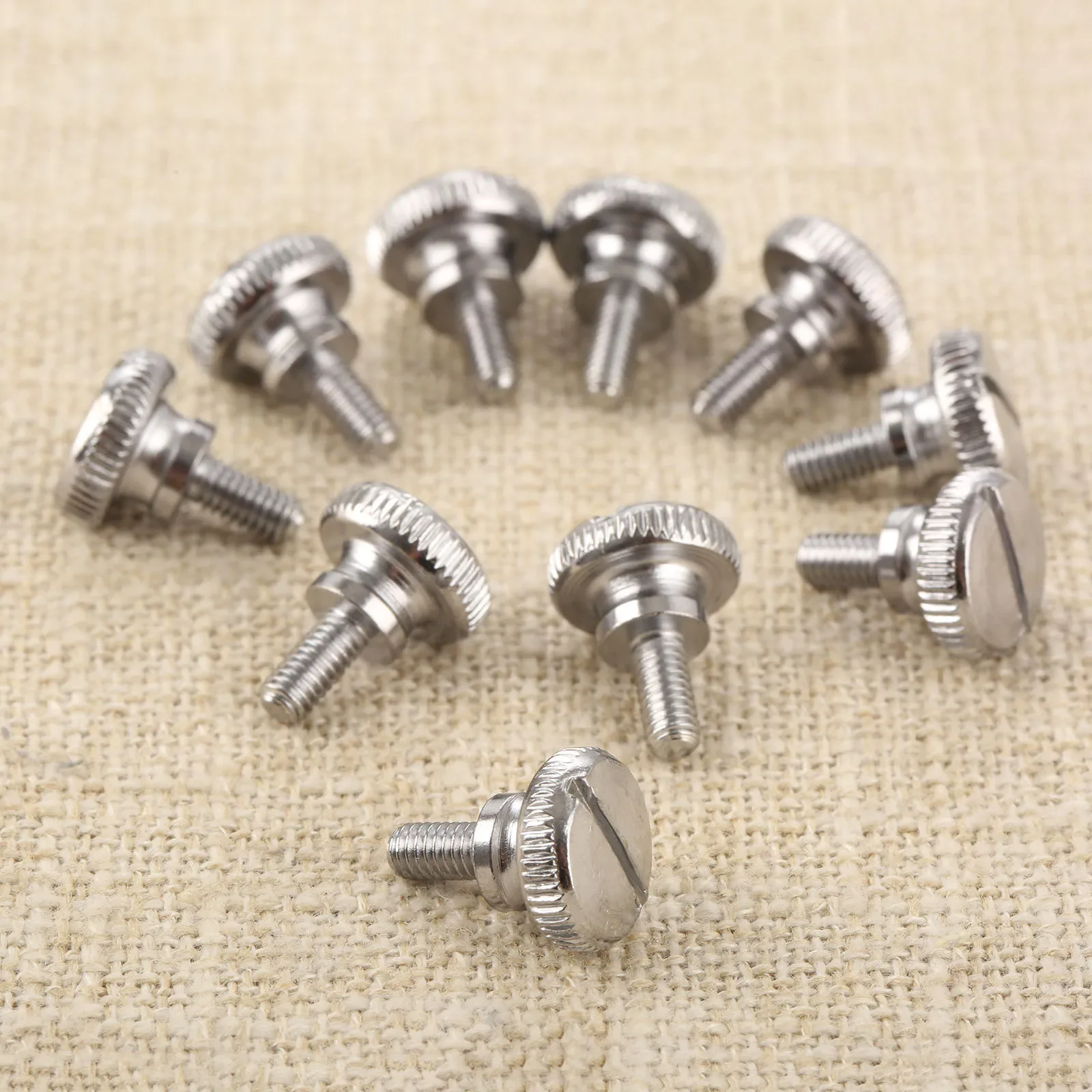 10Pcs Logam Mesin Jahit Kaki Sekrup Kaki Jempol Sekrup Massal Clamp Plate Sekrup untuk Lockstitch Rumah Mesin Jahit Presser kaki