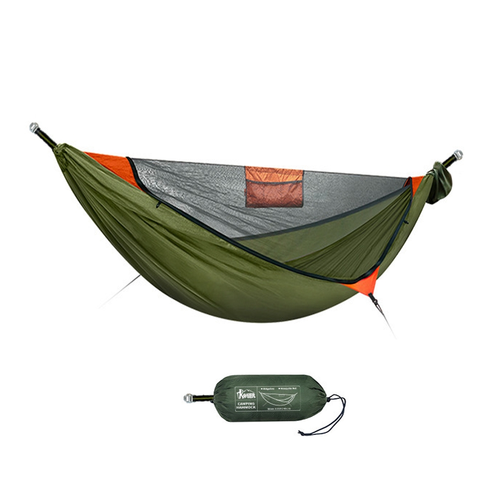 Camping Hängematte Mit Moskitonetz Outdoor Garten Tragbare Markise Zelt Baldachin Schlafen Hängende Hängematten Schaukel Für Natur Wanderung