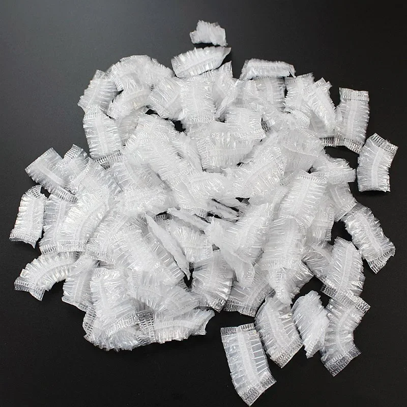 100 Peças de Protetores de Orelha Descartáveis Impermeáveis para Tintura de Cabelo, para Cozinha, Lavagem, Banho, Barbeiro, Acessórios de Limpeza