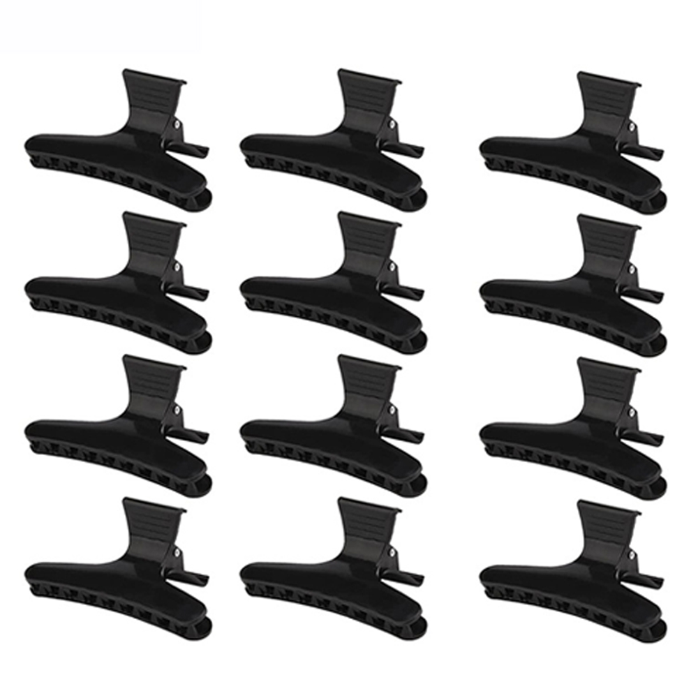 12 Stuks Haar Clips Pro Kapper Styling Sectioning Kapsel Haarspeld Barbershop Kappers Klemmen Klauwen Salon Huishoudelijke Styling Tool
