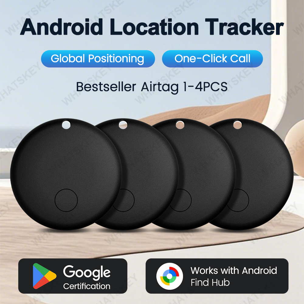 Localizador GPS Google Find My, Rastreadores de Actividad Inteligentes Android, Dispositivos Portátiles, Etiqueta Localizadora Android para Coche, Llaves, Bolsa, Cartera