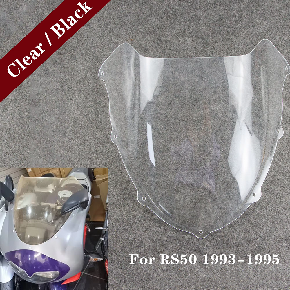 Ajustement pour 1993 - 1998 Aprilia RS50 moto pare-brise pare-brise noir clair pare-brise RS 50 1994 1995