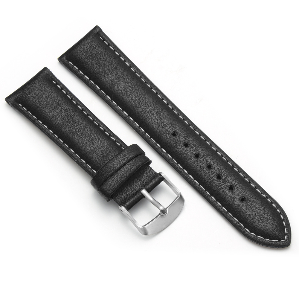 Correa de cuero PU marrón de 20 mm y 22 mm adecuada para correas de hombres y mujeres, accesorios de reloj para hombres y mujeres