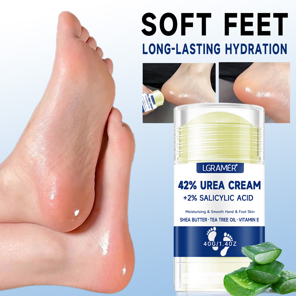 Crema para pies de urea 42% + 2% ácido salicílico hidratante intensivo para el cuidado de los pies y las manos crema hidratante para los pies y crema para manos