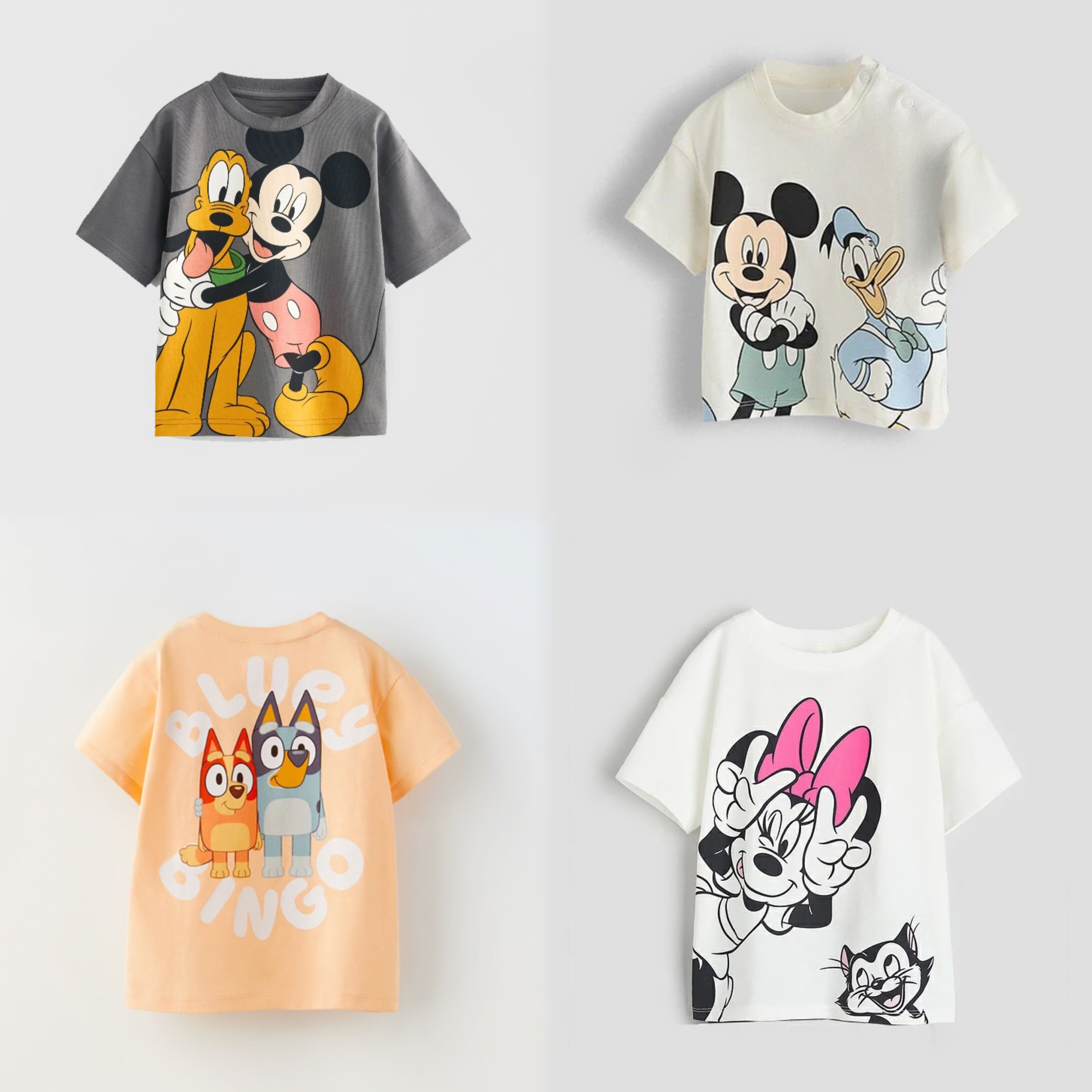 Verão novas camisetas meninos crianças impressão bonito camiseta da criança casual solto na moda traje meninas fino versátil crewneck topos