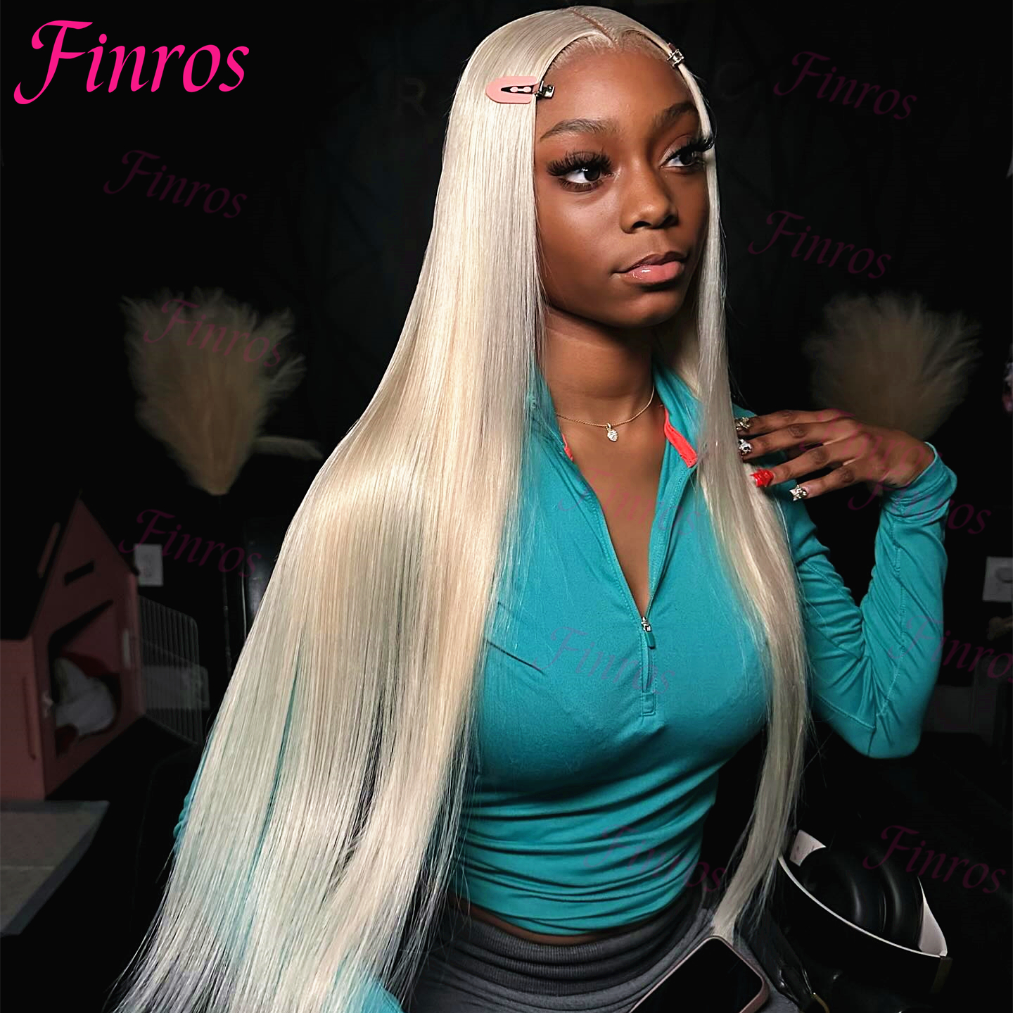 Finros 613 Hd Lace Frontal Wig 13x6 Human Hair Wigs Straight 13x4 Transparent Lace Front Blonde Colored Wig For Women Brazilian