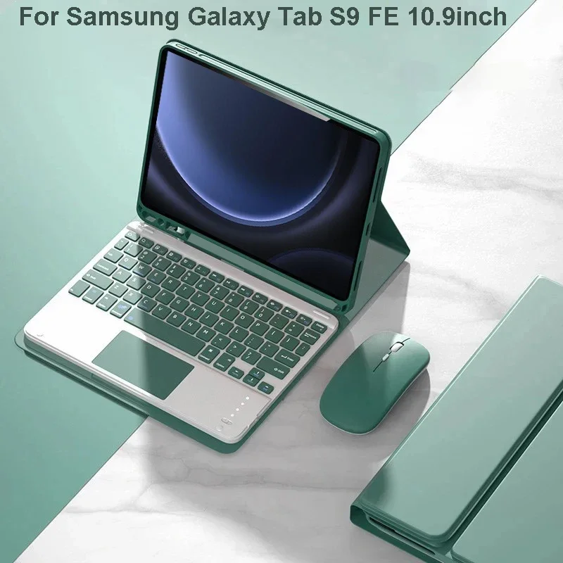 Etui do Samsung Galaxy Tab S9 FE 10,9 cala Odłączane etui na klawiaturę do tabletów Samsung Tab S9 FE 10,9 cala SM-X510/X516B
