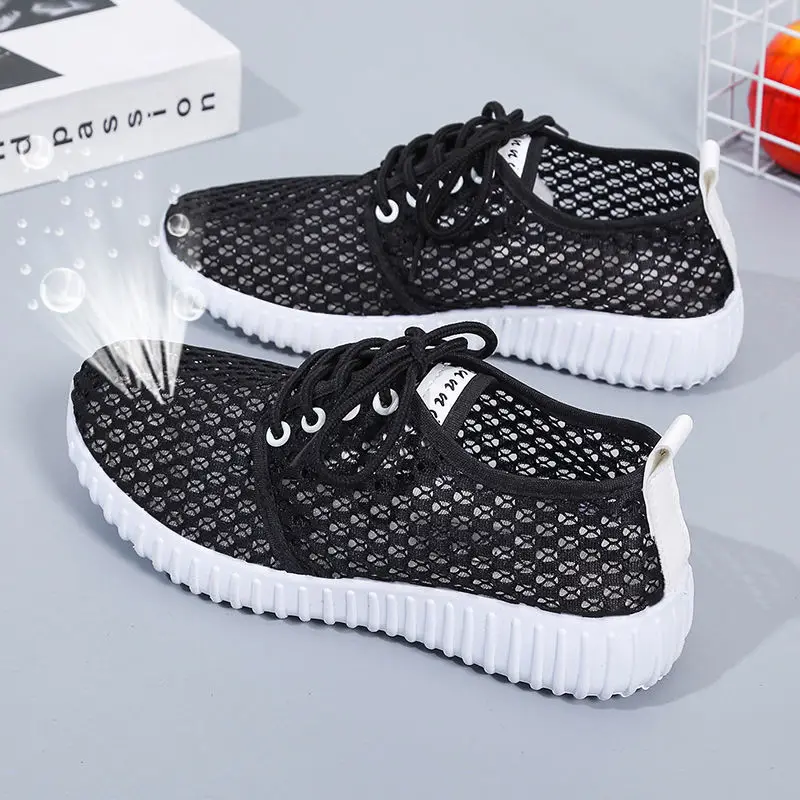 Scarpe da ginnastica da corsa da donna scarpe da palestra da donna calzature sportive antiscivolo all'aperto scarpe da passeggio con fondo morbido scarpe scavate in rete