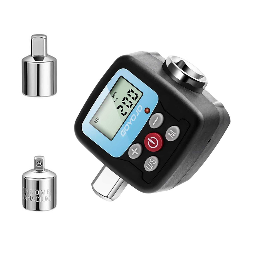 Adaptador de Torque de Alta Precisión con Accionamiento Cuadrado de 1/2'', 1/4'', 3/8'', Llave Dinamométrica Digital, Medidor de Torque Electrónico para Reparación de Bicicletas y Automóviles