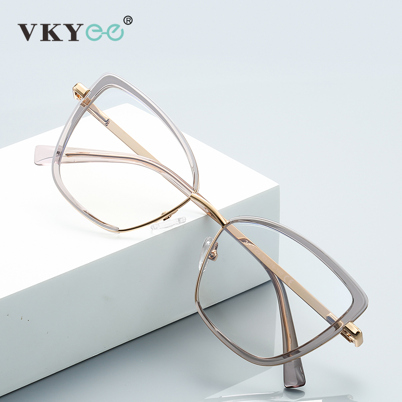 VICKY новый модный дизайн бабочка простая оправа женские очки для чтения с защитой от синего света настраиваемые по рецепту PFD3152