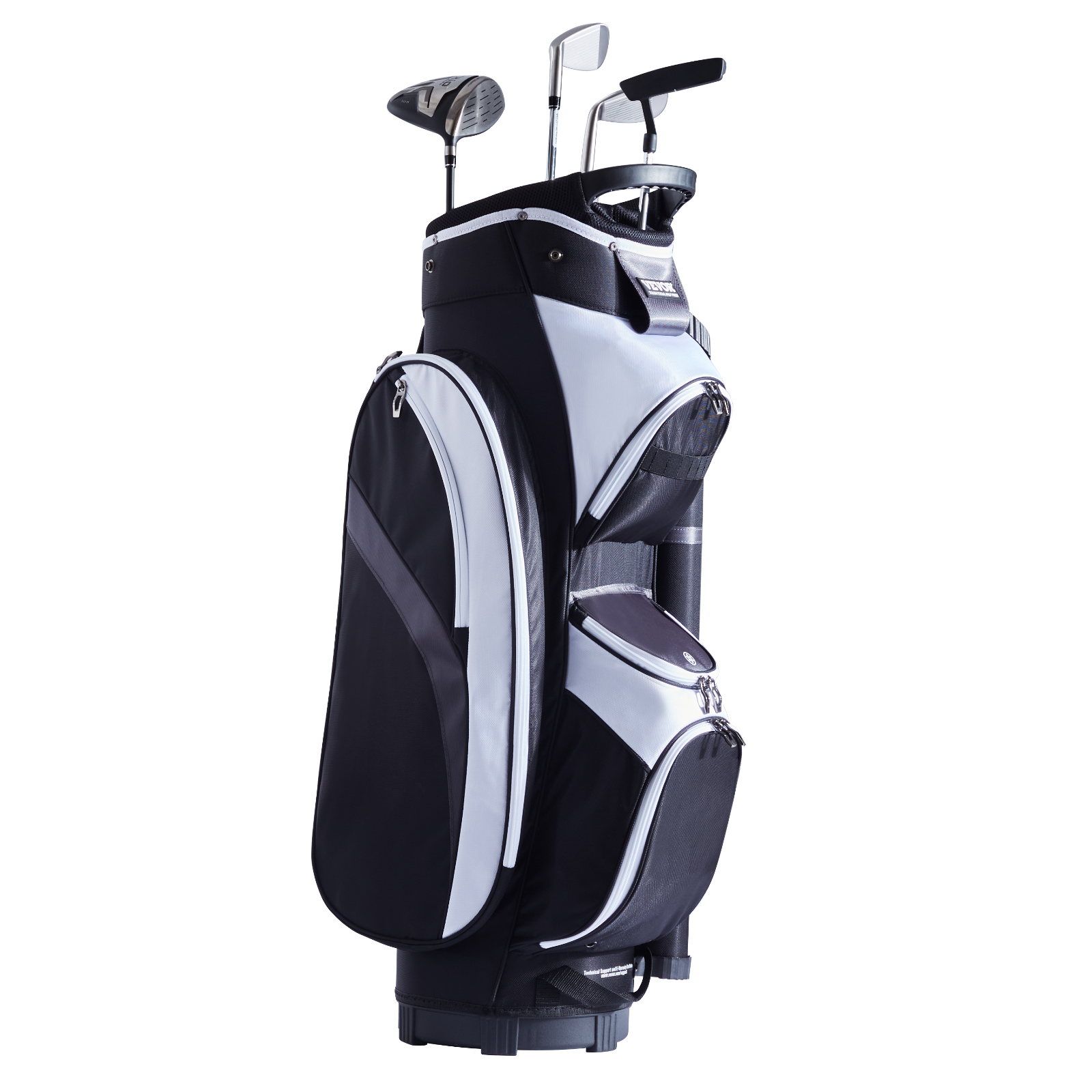SucceBuy Golfkartas 36” Meerdere zakken Premium nylon kartas Duurzame golftassen voor heren Dames Zwart kleurblok