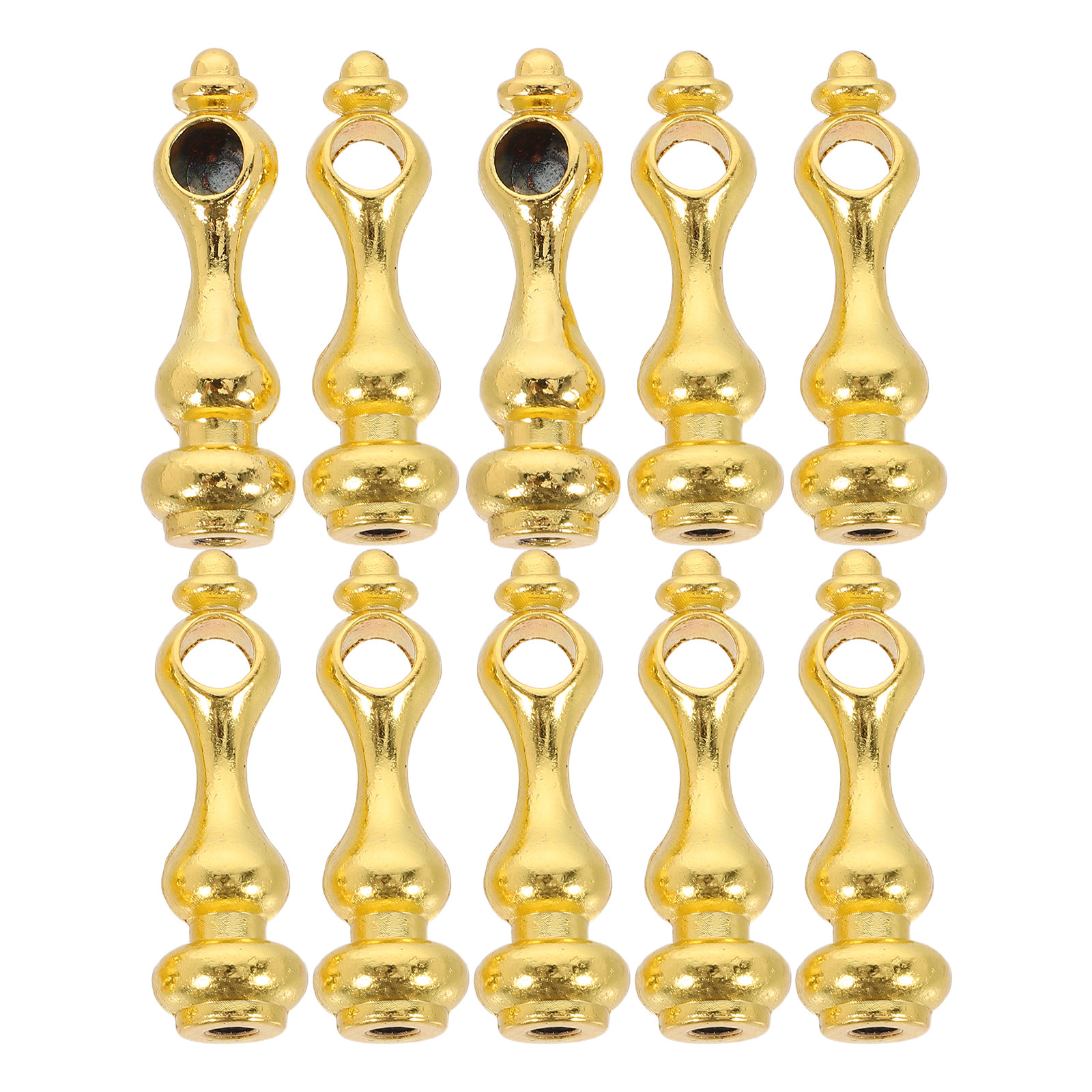 10Pcs Metal Glass Railing Post Connectors Decorative Furniture Spindles Hardware Accessories Gallery Accents for Cabinets Cart