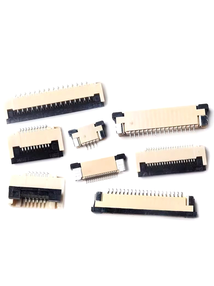 5 pz 0.5mm/1.0mm spaziatura flip over/FCC/FPC connettore connessione presa cavo 4P/6/8/10/12/14/16/18/20/24/30 ~ 40P