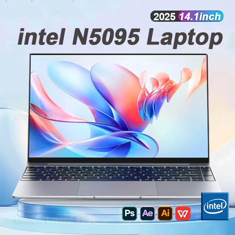 14.1 Inch Draagbare Laptop Intel Celeron N5095 16Gb Ddr4 1Tb Ssd Windows 11 Pro Notebook Pc Gamer Kantoor Studie Computer Laptop