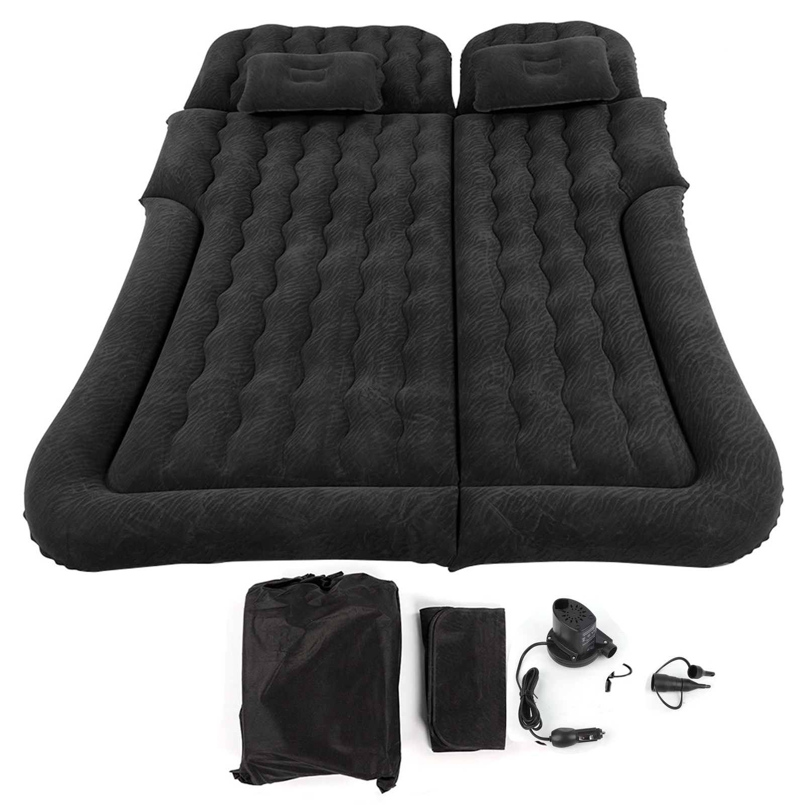 Cama de Viaje para Auto, Transpirable, 174x126cm, Colchón Plegable y Cómodo para Auto, Hogar, Camping y Viajes en Auto