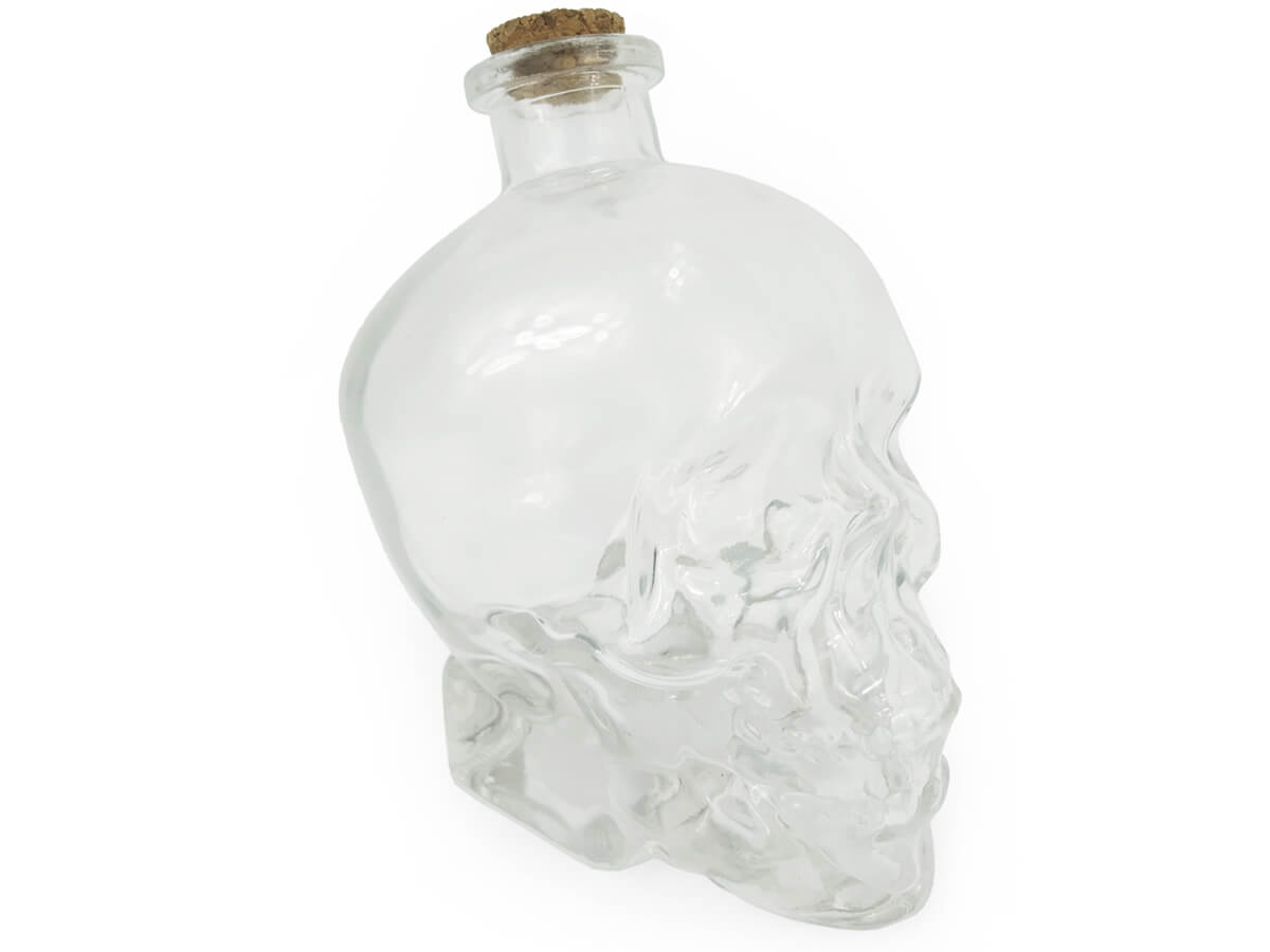 Cranio Schedelvorm Glazen Fles Met Deksel Stopper Bestand 750Ml