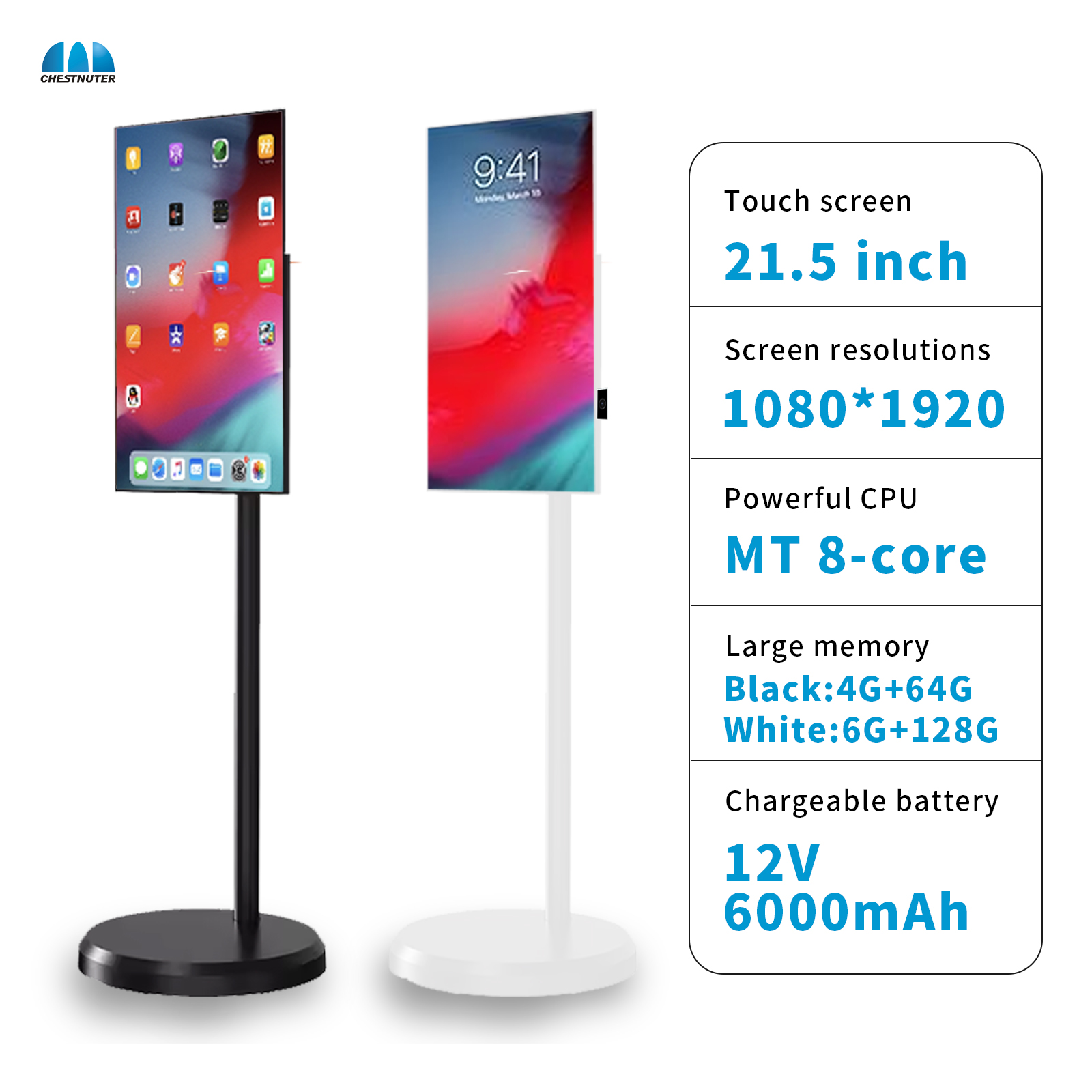 Pantalla portátil para smart tv, monitor Lcd con Android 12, google play, WIFI, paquete 21,5, dos unidades en uno, precio más barato