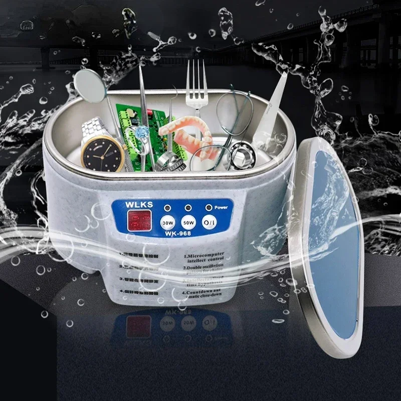 30/50W Ultrasonic Cleaning Machine Jewelry Accessories Cleaning Machine Circuit Board Watch Contact Lens Cleaning Machine