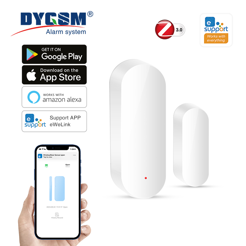 Zigbee Smart Door Window Sensor Open/Gesloten Detectoren EWeLink App Controle Beveiligingsalarm Werk met Alexa Google Home