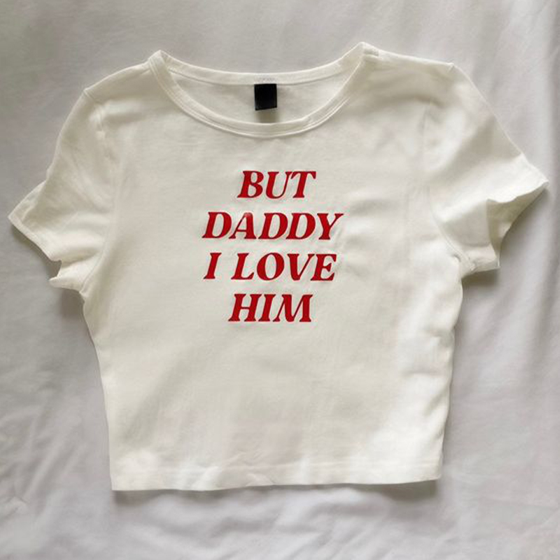 Y2k krótkie bluzki Grunge Baby Tee estetyczny napis nadruk casualowe Vintage Streetwear ubrania z krótkim rękawem gotyckie smukłe seksowne letni Top