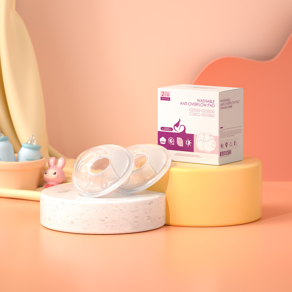 Coquille de collecteur de lait maternel portable en Silicone, prévention des fuites d'allaitement, tampons Anti-débordement lavables, tampons d'allaitement réutilisables