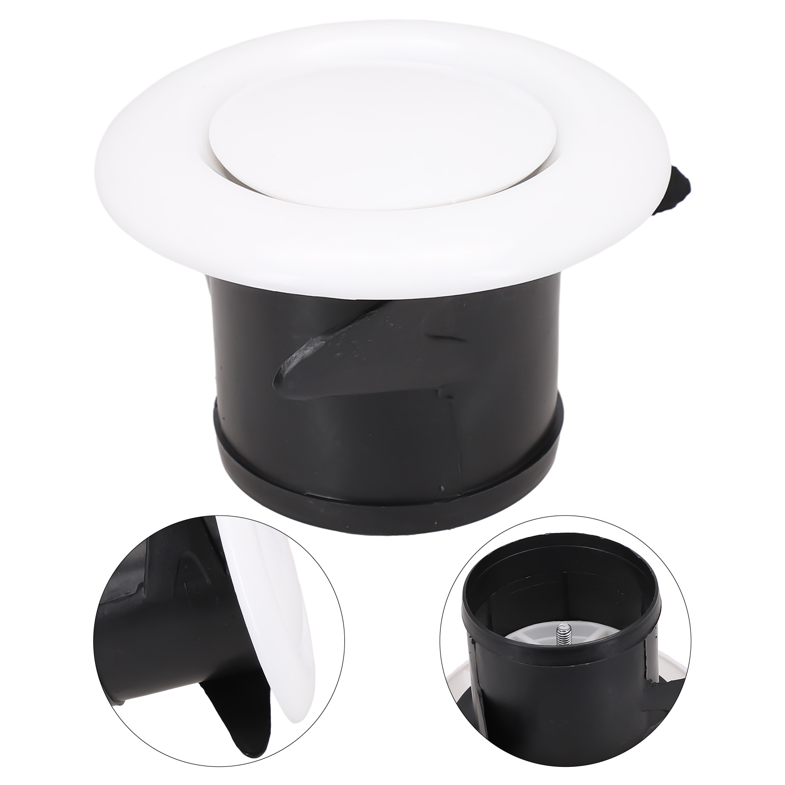 Round Air Vent Louver Grille Cover Outlet Adjustable Exhaust Vent Ducting Ventilation Grilles 75/100/125/150mm Air Vent Cover