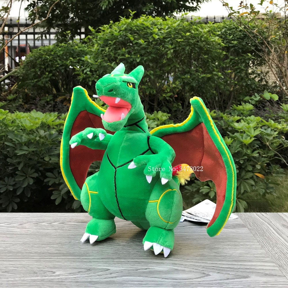 Mainan Boneka Lembut Kartun Pokemon Go Charizard Rayquaza Sekering Naga Mewah 24Cm