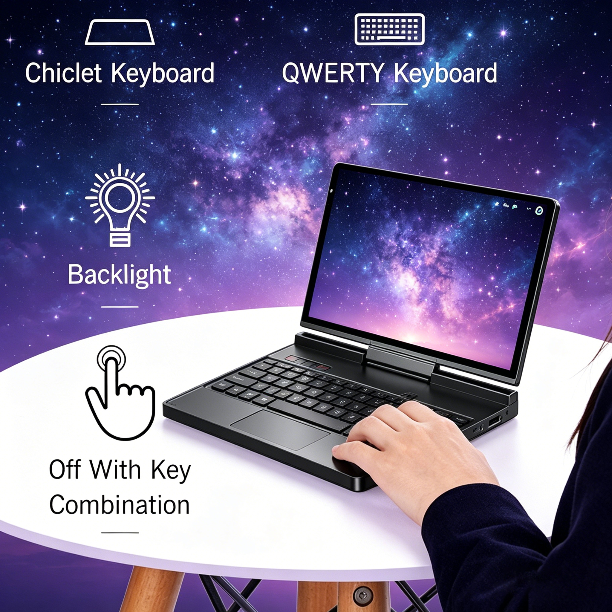 Apex 2026 New GPD Pocket 4 8.8-inch AMD AI 9 HX 370 64GB RAM Smart Portable Mini PC 2TB NVMe Flipped Laptop Computer