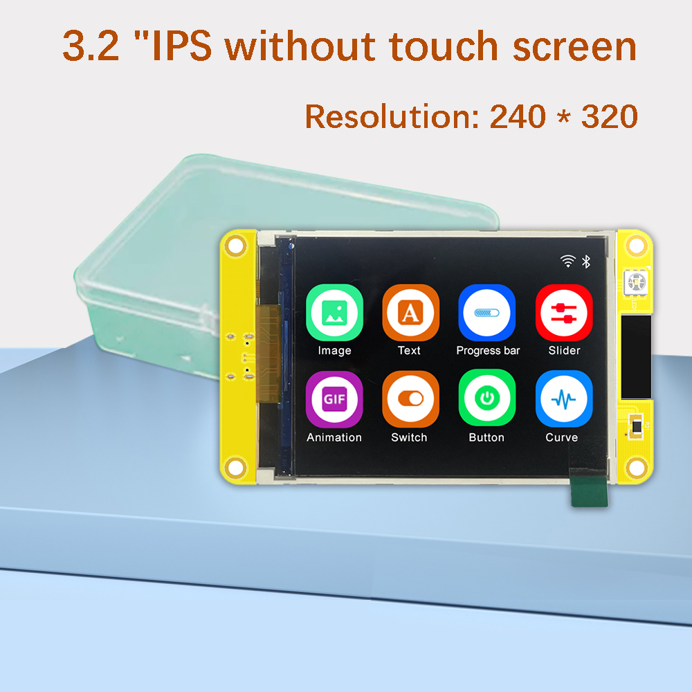 ESP32 Arduino LVGL WIFI & Bluetooth Entwicklungsboard 3,2" 240*320 IPS Smart Display Bildschirm 3,2 Zoll IPS LCD TFT Modul Touch