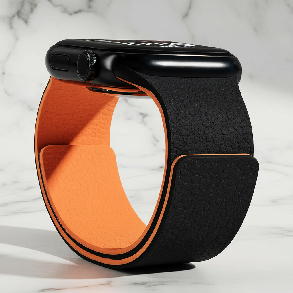 Correa para Apple Watch de 40mm 44mm 46mm 45mm 49mm 41mm, Correa Magnética de Silicona para iWatch Series 10 SE 9 8 Ultra 2 3 11