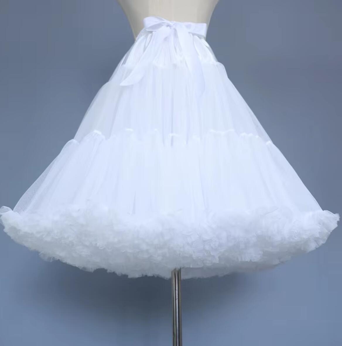 Enaguas de crinolina para novia, falda interior para fiesta, baile de Ballet, blanco y negro, tutú, novedad